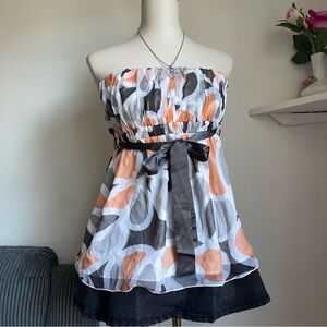 Vintage retro tube top